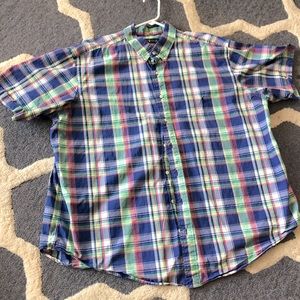 Polo button down plaid 2XB